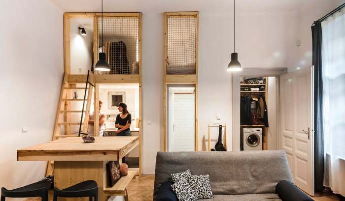 Micro studio tiny apartments apartment interior type house work live plans architecture drawings study small area loft kitchen clever architectural