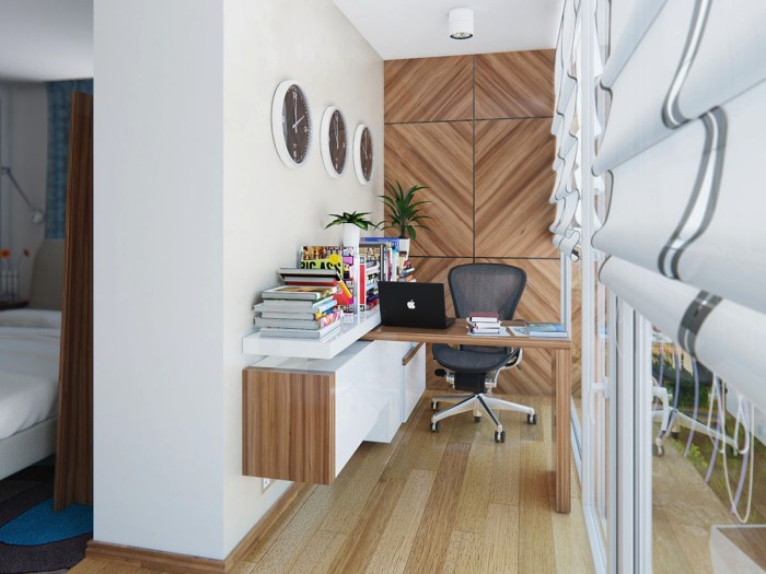 Efficient home office in small spaces